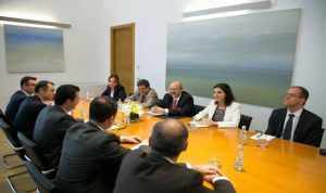 Democratic Party’s Lulzim Basha met in Vienna with the top OSCE official, Secretary General Lamberto Zannier. (Photo: OSCE)