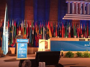 “All the other countries of the region are UNESCO members and it would be absurd, even ridiculous, that a member of the Balkan family is not formally within the largest organization of culture and education,” said Albanian Culture Minister Mirela Kumbaro speaking at the conference. (Photo: MoC/Handout)
