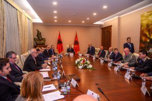 President Bujar Nishani brought together Albania's National Security Council, which includes the country's highest political, military and security officials. (Photo: President.al)
