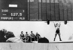 Pampuri sets a world record at the 1972 Munich Olympic Games